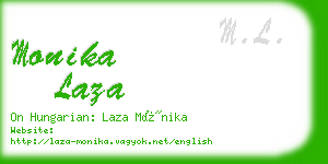 monika laza business card